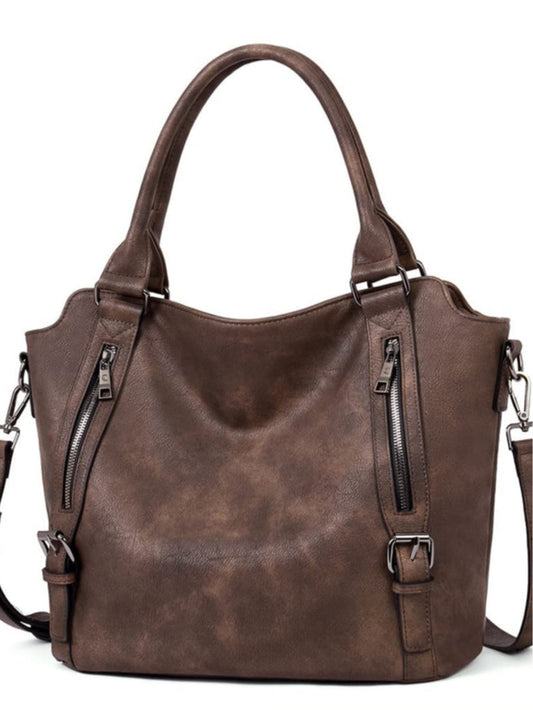 Bolsa Tote Retro de Gran Capacidad de Hombro y Crossbody