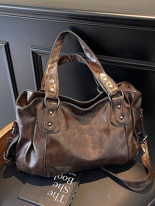Bolsa Tote de Hombro Retro Casual