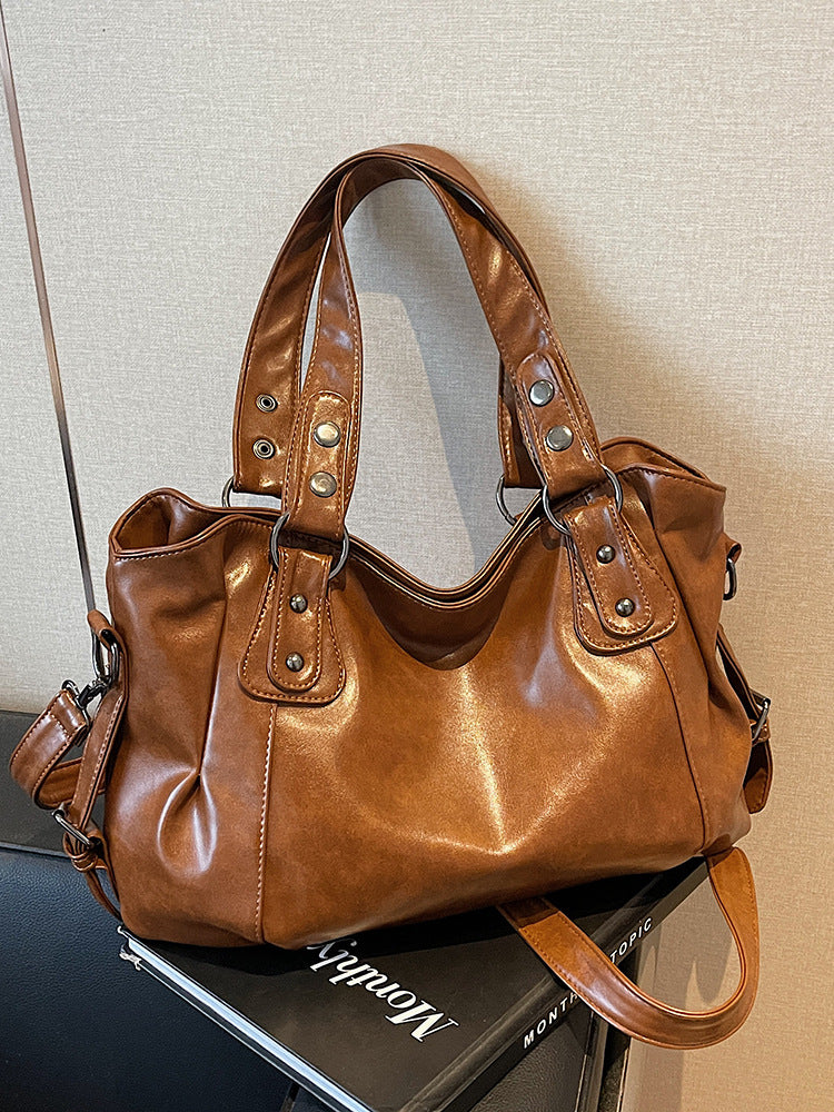 Bolsa Tote de Hombro Retro Casual
