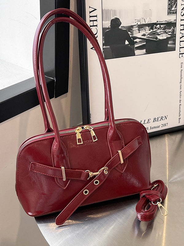 Bolsa Retro Tipo Concha de Mano y Crossbody