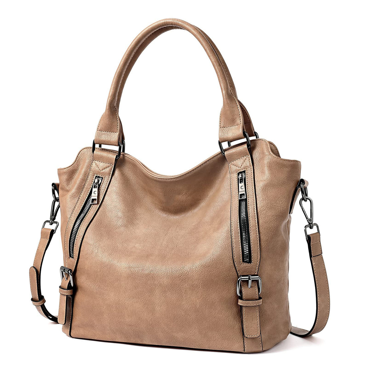 Bolsa Tote Retro de Gran Capacidad de Hombro y Crossbody