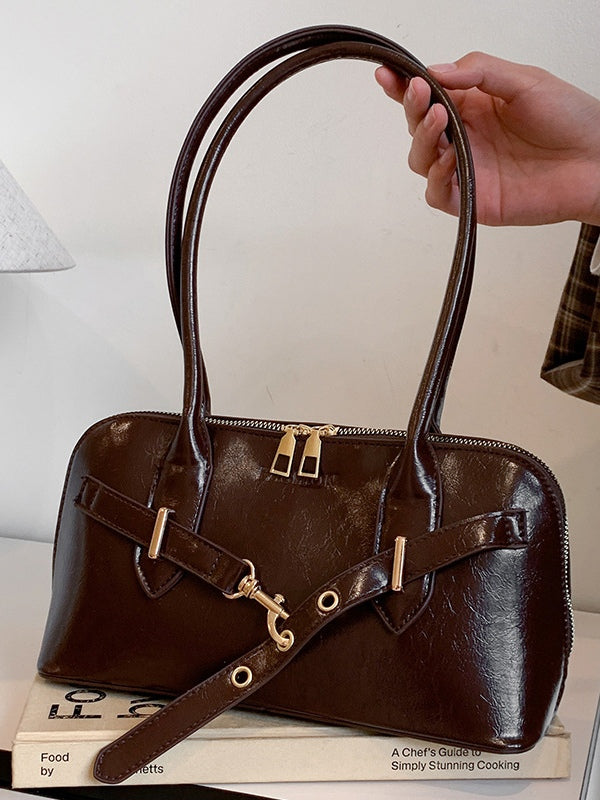 Bolsa Retro Tipo Concha de Mano y Crossbody