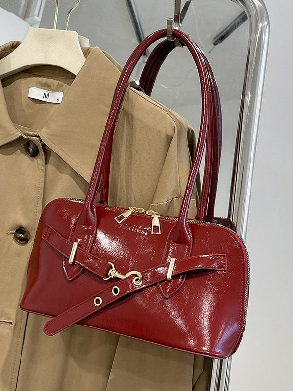 Bolsa Retro Tipo Concha de Mano y Crossbody