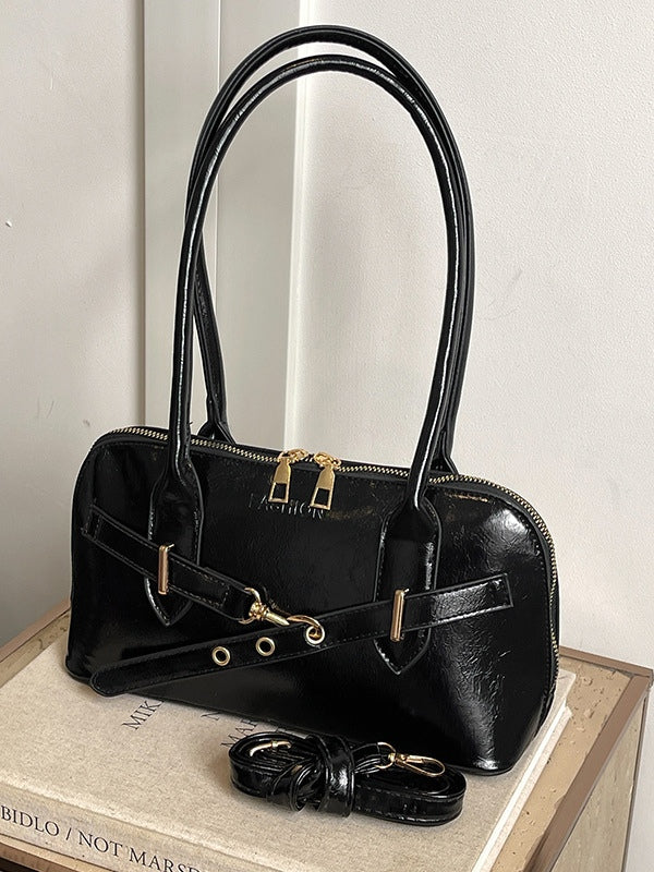 Bolsa Retro Tipo Concha de Mano y Crossbody