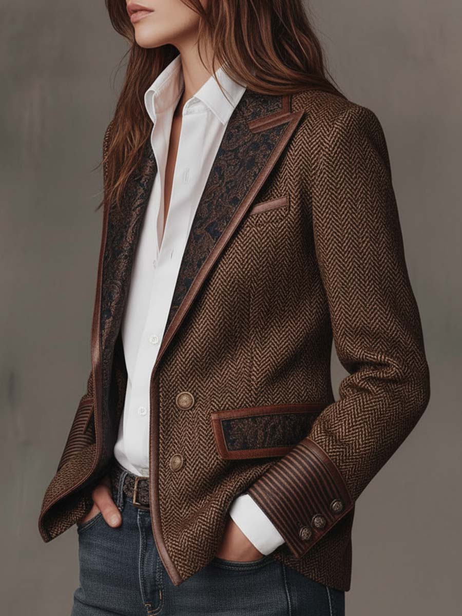 Guadalupe | Blazer con Detalles en Zigzag