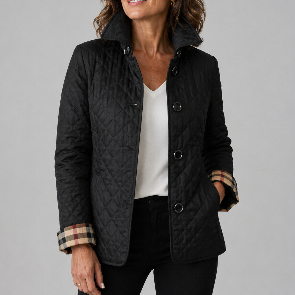 Kelly | Chamarra Acolchada Ligera - Negro