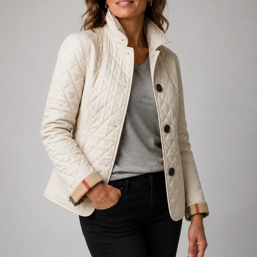 Kelly | Chamarra Acolchada Ligera - Beige