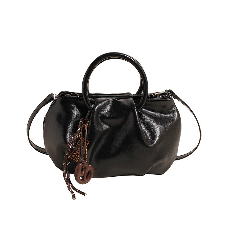 Bolsa Crossbody Ligera Plisada Tipo Nube