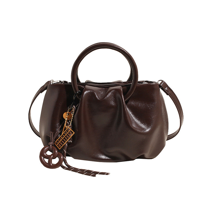 Bolsa Crossbody Ligera Plisada Tipo Nube