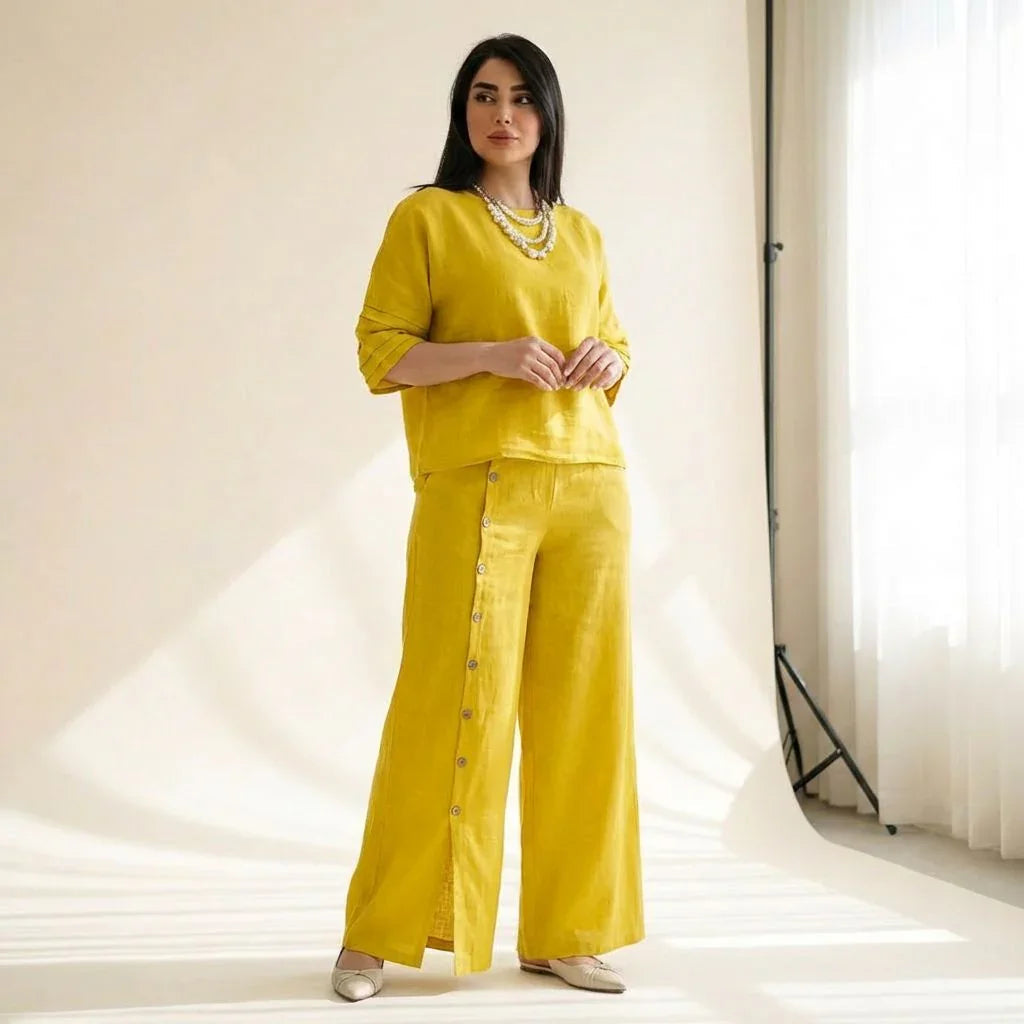 Claudia | Conjunto de Top y Pantalón Palazzo