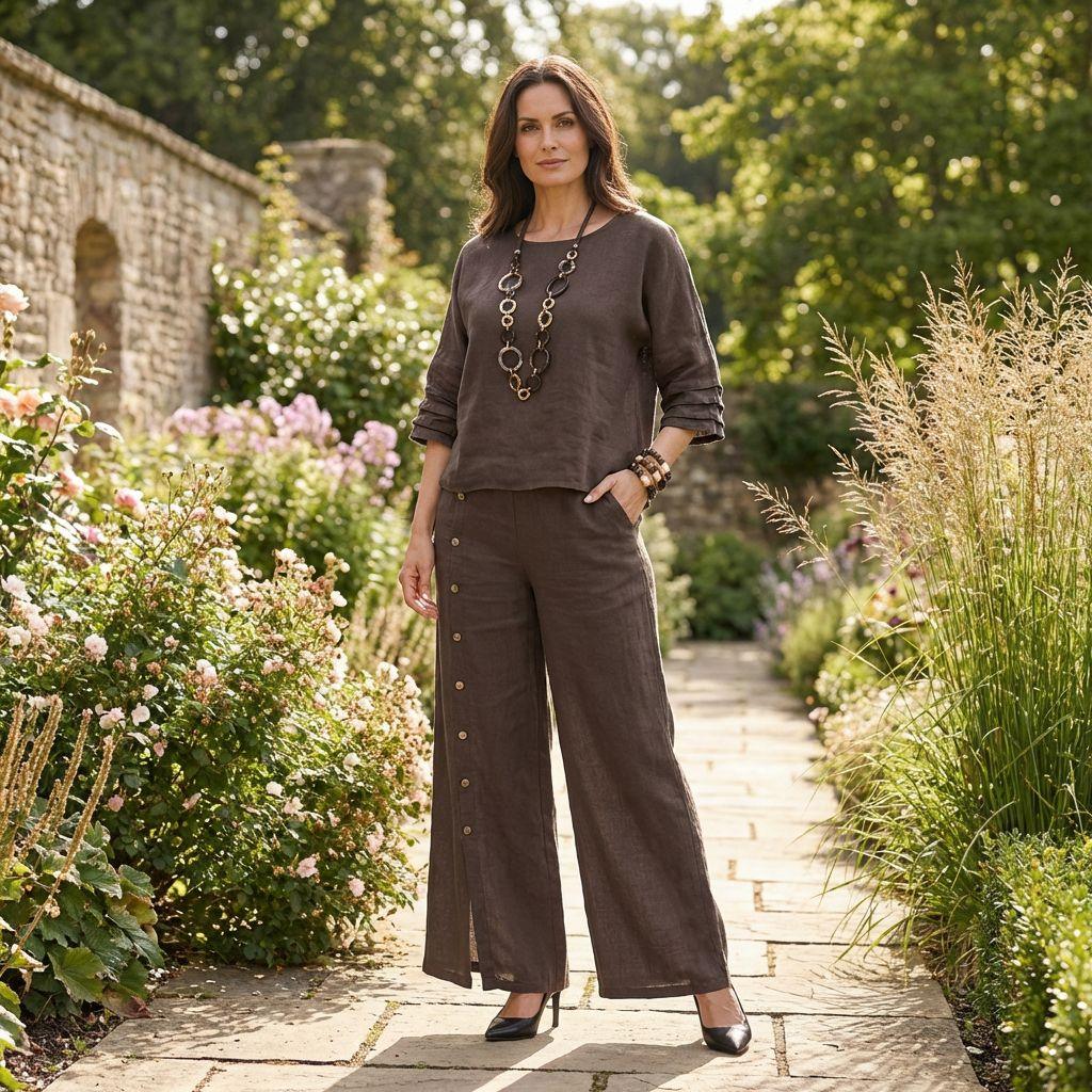 Claudia | Conjunto de Top y Pantalón Palazzo