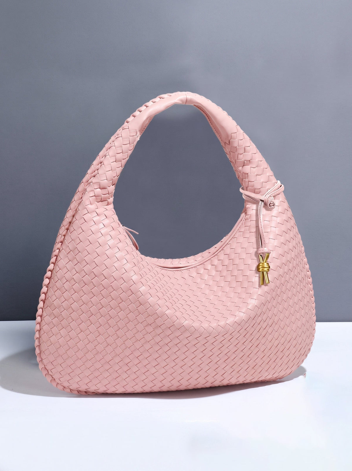 Bolsa Tejida de Piel Sintética