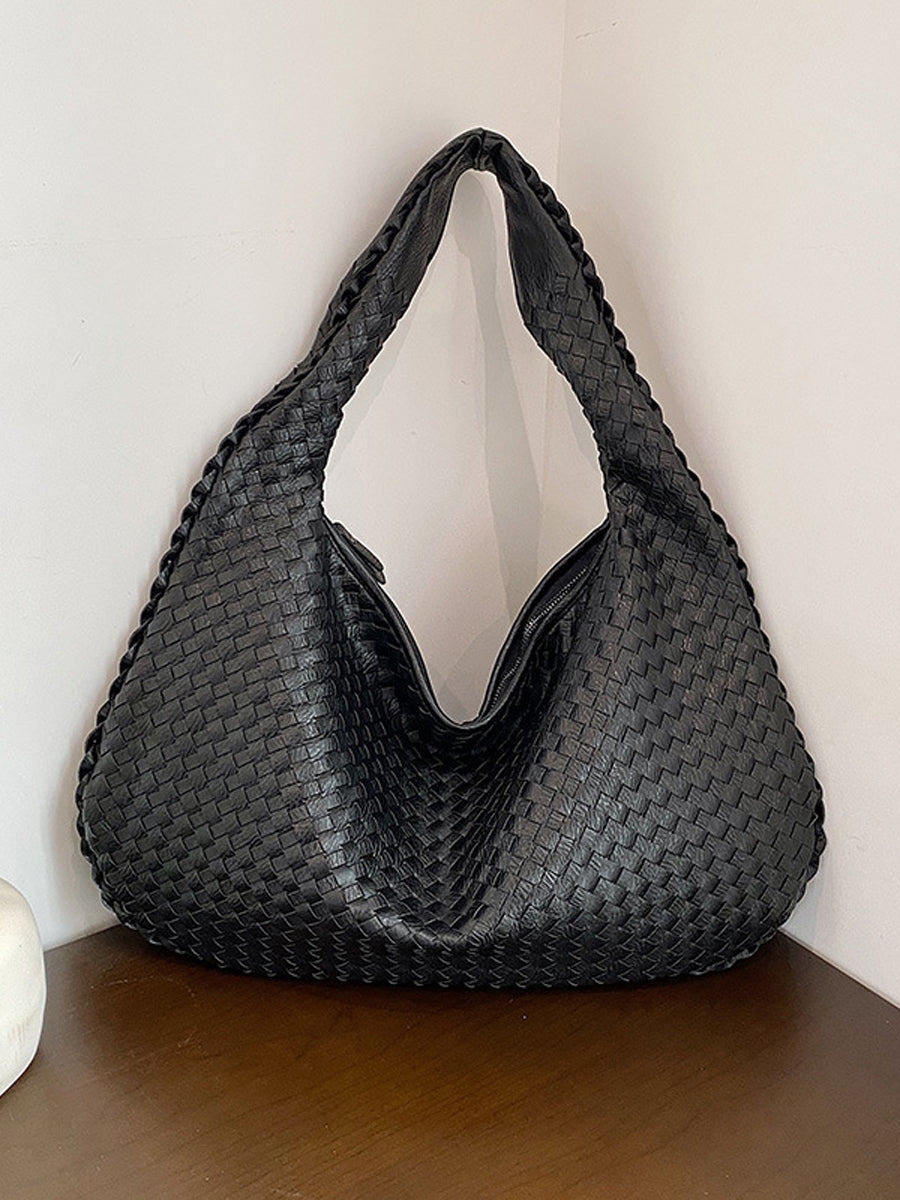 Bolsa Tejida de Piel Sintética