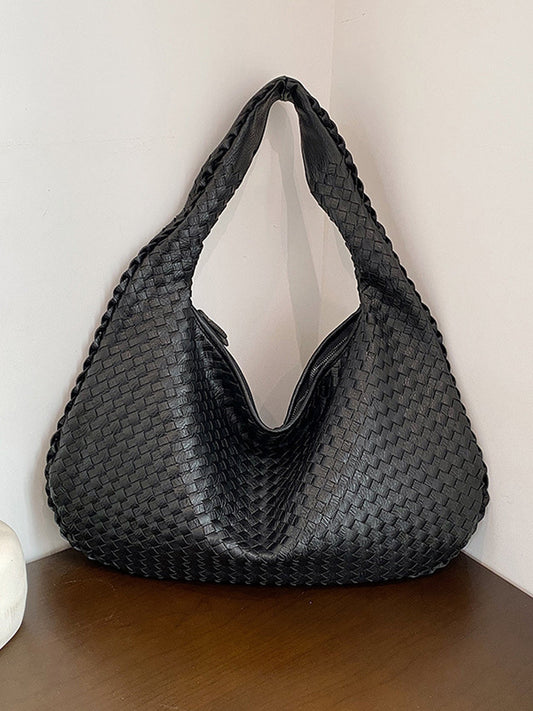 Bolsa Tejida de Piel Sintética