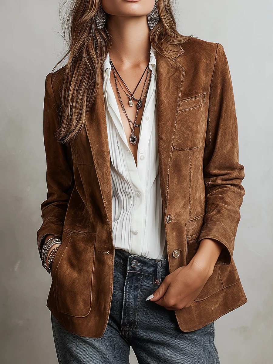Cristina - Blazer Vintage Café