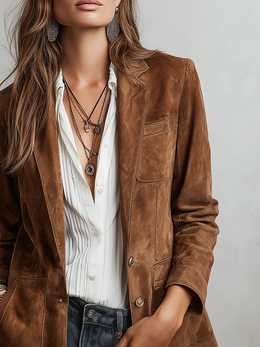 Mariana | Blazer Vintage Café