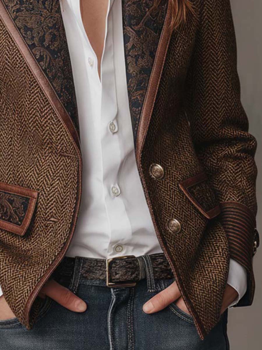 Guadalupe | Blazer con Detalles en Zigzag