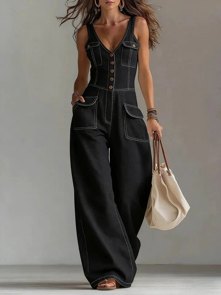 Orvessa | Jumpsuit de Mezclilla Utilitario