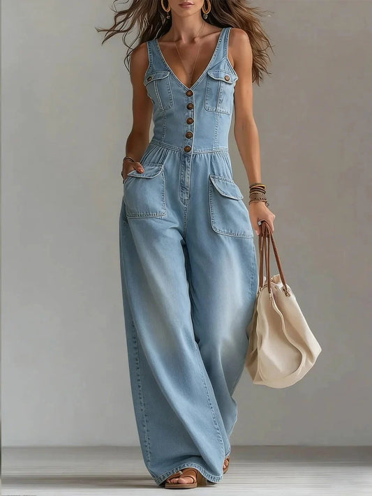 Orvessa | Jumpsuit de Mezclilla Utilitario