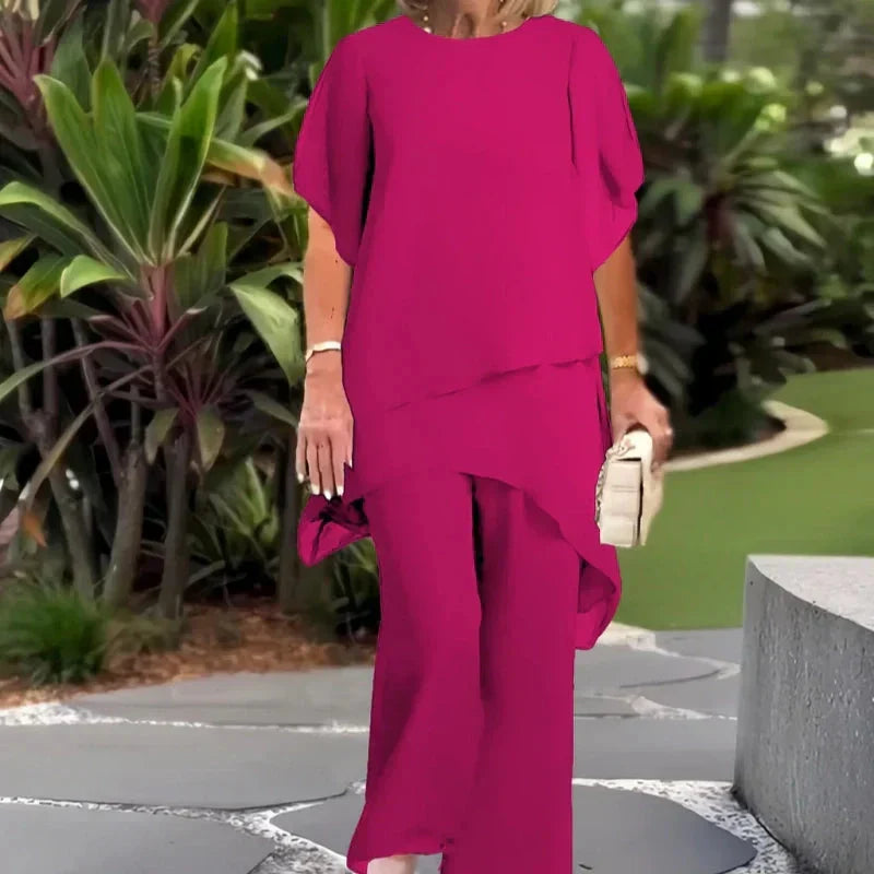 Eleonora | Conjunto Elegante Asimétrico de Dos Piezas